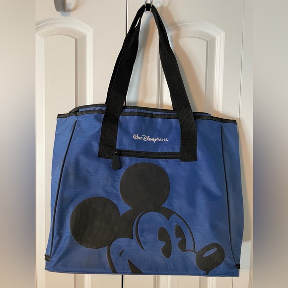 Disney Handbags - Disney Parks Authentic Blue and Black Vinyl Bag